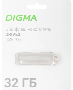 Купить Флешка DIGMA DRIVE3 32 ГБ серый (DGFUM032A30SR)  в E-mobi