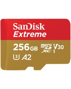 Купить Карта памяти SanDisk Micro SD 256Гб Extreme SDSQXAV-256G-GN6MN  в E-mobi