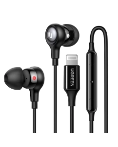 Купить Наушники UGREEN EP103 (30631) In-Ear Earphones with Lightning Connector. Черный в E-mobi
