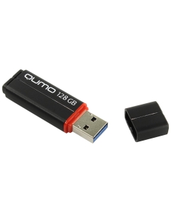 Купить Флешка QUMO Speedster 128ГБ Black (QM128GUD3-SP-black)  в E-mobi