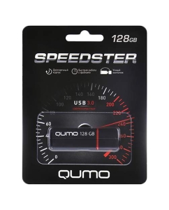 Купить Флешка QUMO Speedster 128ГБ Black (QM128GUD3-SP-black)  в E-mobi