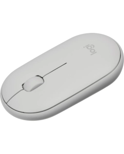Купить Мышка LOGITECH WRL PEBBLE M350, 910-005541, белый  в E-mobi