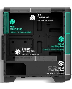 Купить Корпус компьютерный Zalman S2 TG черный  в E-mobi