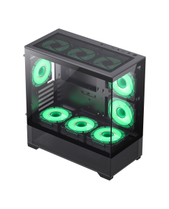 Купить Корпус GameMax Vista MB Black без БП (MID-TOWER,Черн.,Зак. стекло, 1*USB3.0, 2*USB 2.0, HD  в E-mobi