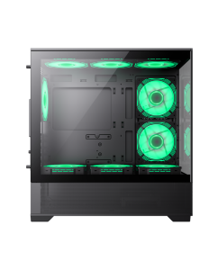 Купить Корпус GameMax Vista MB Black без БП (MID-TOWER,Черн.,Зак. стекло, 1*USB3.0, 2*USB 2.0, HD  в E-mobi