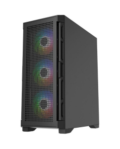 Купить Корпус компьютерный Powercase (CUB-A4) черный  в E-mobi