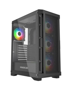 Купить Корпус компьютерный Powercase (CUB-A4) черный  в E-mobi