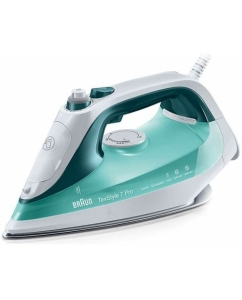 Купить Утюг BRAUN SI7042GR белый, голубой в E-mobi