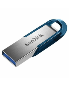 Купить Флешка SanDisk Ultra Flair 32ГБ silver/blue (SDCZ73-032G-G46B)  в E-mobi