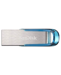 Купить Флешка SanDisk Ultra Flair 64ГБ Silver/Blue (SDCZ73-064G-G46B) в E-mobi