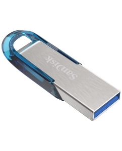 Купить Флешка SanDisk Ultra Flair 64ГБ Silver/Blue (SDCZ73-064G-G46B)  в E-mobi