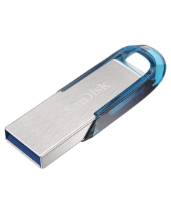Купить Флешка SanDisk Ultra Flair 64ГБ Silver/Blue (SDCZ73-064G-G46B)  в E-mobi