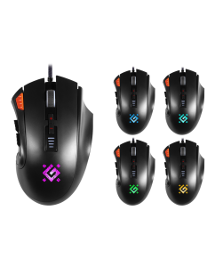 Купить Проводная игровая мышь Defender Oversider GM-917 RGB черный  в E-mobi