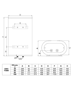 Купить Водонагреватель накопительный Timberk SWH FSM9 100 V White  в E-mobi