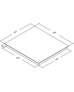 Купить Встраиваемая варочная панель индукционная AKPO PIA 6094121FZ-1 BL черный  в E-mobi