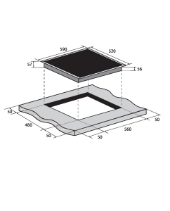 Купить Встраиваемая варочная панель индукционная ZUGEL ZIH613B черный  в E-mobi