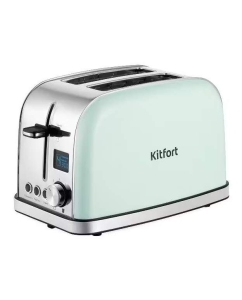 Купить Тостер Kitfort КТ-4098 зеленый, серебристый в E-mobi