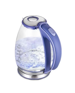 Купить Чайник электрический Kitfort КТ-6668 1.7 л прозрачный; синий в E-mobi