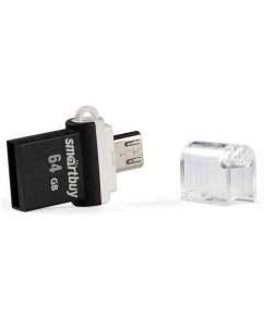 Купить Флешка SmartBuy POKO 64ГБ Black (SB64GBPO-K)  в E-mobi