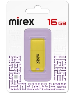 Купить Флешка Mirex Softa 16 ГБ желтый (13600-FM3SYE16) в E-mobi