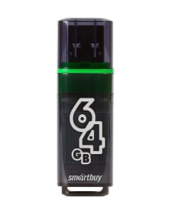 Купить Флешка SmartBuy Glossy 64ГБ Grey (SB64GBGS-DG) в E-mobi