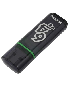 Купить Флешка SmartBuy Glossy 64ГБ Grey (SB64GBGS-DG)  в E-mobi