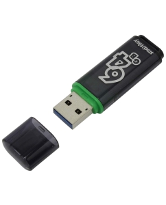 Купить Флешка SmartBuy Glossy 64ГБ Grey (SB64GBGS-DG)  в E-mobi