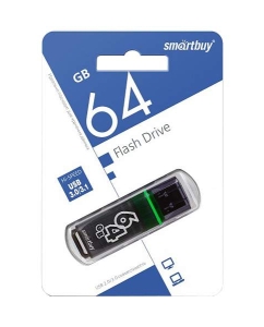 Купить Флешка SmartBuy Glossy 64ГБ Grey (SB64GBGS-DG)  в E-mobi