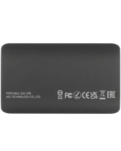 Купить Внешний диск SSD AGI ED138 AGI2T0GIMED138, 2ТБ, серый  в E-mobi