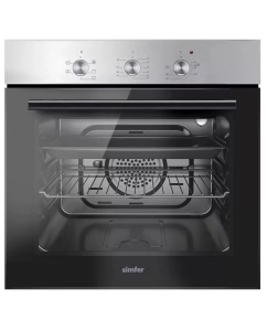 Купить Встраиваемый электрический духовой шкаф Simfer B6EM16023 серебристый; черный в E-mobi