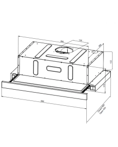 Купить Вытяжка встраиваемая Schtoff STRELKA 60 белый  в E-mobi