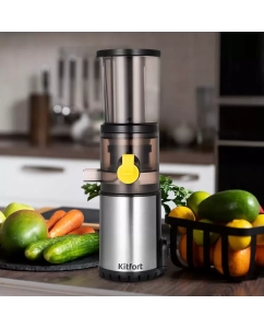 Купить Соковыжималка шнековая Kitfort КТ-1152 100 Вт серая  в E-mobi