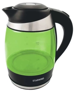 Купить Чайник электрический STARWIND SKG2213 1.8 л зеленый, черный в E-mobi
