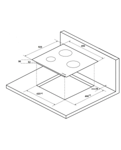 Купить Встраиваемая варочная панель индукционная KUPPERSBERG ICO 402 черный  в E-mobi