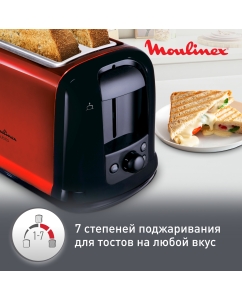 Купить Тостер Moulinex Subito 3 LT260D30, красный/черный  в E-mobi