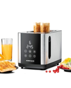 Купить Тостер Rommelsbacher TO 850 серебристый; черный в E-mobi