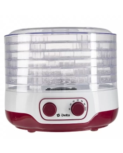 Купить Сушилка для овощей и фруктов Delta DL-6890 белый, красный  в E-mobi