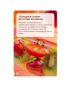 Купить Соковыжималка шнековая GARLYN J-300 1000 Вт оранжевый, черный  в E-mobi