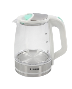 Купить Чайник электрический LUMME LU-164 2.2 л белый, серебристый  в E-mobi