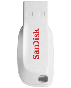Купить Флешка SanDisk Cruzer Blade 16ГБ White (SDCZ50C-016G-B35W) в E-mobi