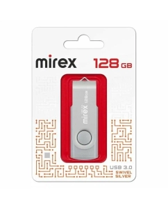 Купить Флешка Mirex SWIVEL SILVER 128 ГБ (SWIVEL SILVER 128GB 13600-FM3SS128)  в E-mobi