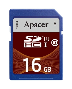 Купить Карта памяти Apacer SD 16Гб UHS-I U1 (AP16GSDHC10U1-R) в E-mobi