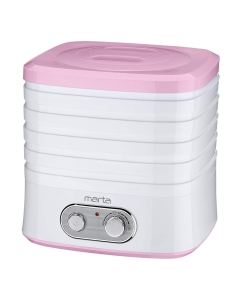 Купить Сушилка для овощей и фруктов Marta MT-1945 белая, розовая в E-mobi