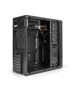 Купить Корпус компьютерный ExeGate XP-402U2 Black (EX287142RUS) черный  в E-mobi