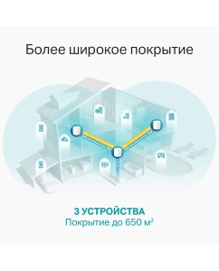 Купить Mesh-система TP-Link Deco X60 (3-pack)  в E-mobi