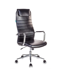 Купить Компьютерное кресло Бюрократ 1140275 KB-9N/ECO/BLACK 70х71х132,5 см, черный/серебристый в E-mobi