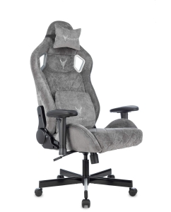 Купить Кресло игровое Бюрократ Knight Outrider серый Light-19 крестов. Металл в E-mobi