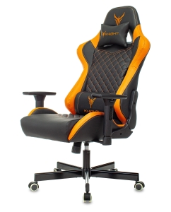 Купить Кресло игровое Knight ARMOR черный/оранжевый  в E-mobi