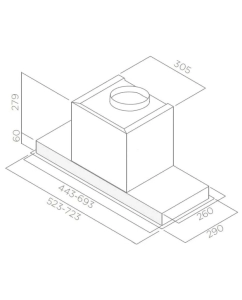 Купить Вытяжка встраиваемая Elica Hidden IXGL/A/90 серебристый  в E-mobi