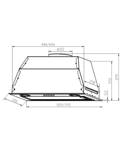 Купить Вытяжка встраиваемая LEX GS Bloc P 900 бежевый  в E-mobi